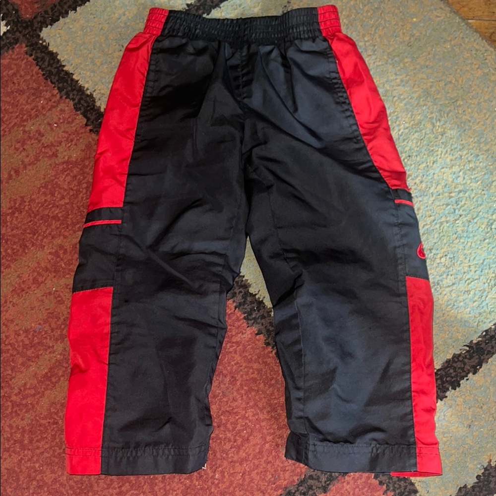 Nike Kids Black and Red Joggers